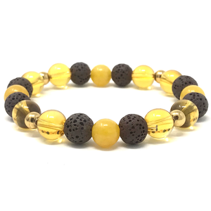 Citrine & Brown Lava Set