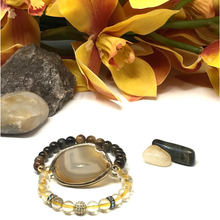 Load image into Gallery viewer, Set Citrine &amp; Tiger&#39;s Eye