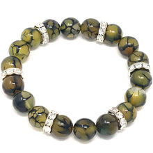 Load image into Gallery viewer, Green/Black Agate