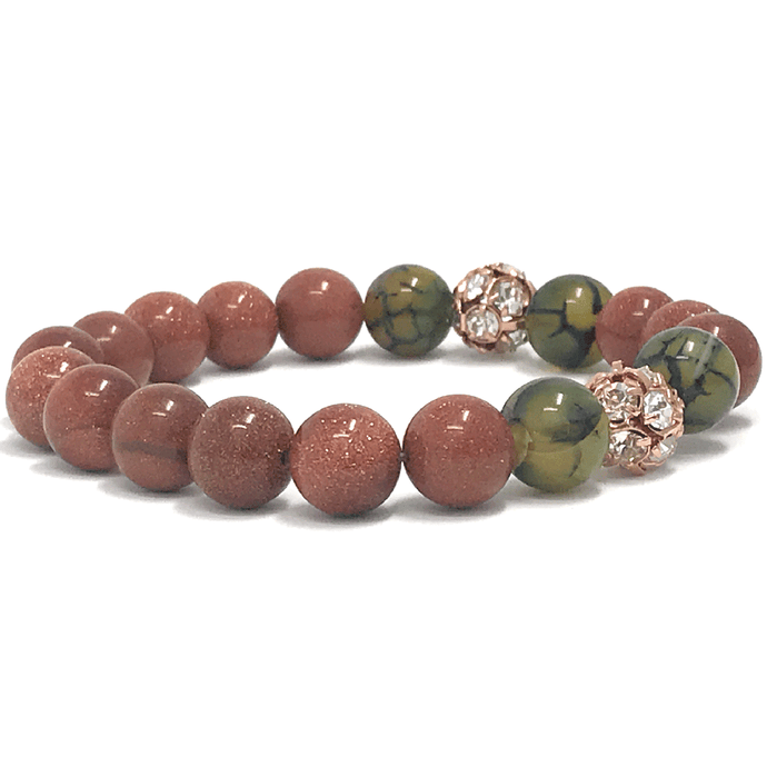 Goldstone & Green Agate