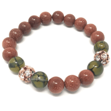 Load image into Gallery viewer, Goldstone &amp; Green Agate