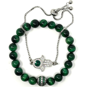 Green Tiger's Eye Jewelry set
