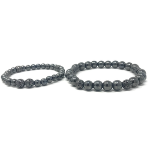 Set Hematite bracelets