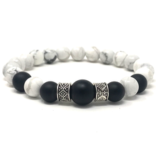 Load image into Gallery viewer, White Howlite &amp; Black Onyx