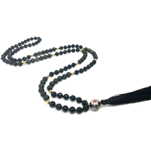 Load image into Gallery viewer, Serpentine/Agate Mala Necklace