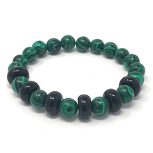 Load image into Gallery viewer, Malachite &amp; Black Onyx rings