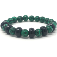 Load image into Gallery viewer, Malachite &amp; Black Onyx rings