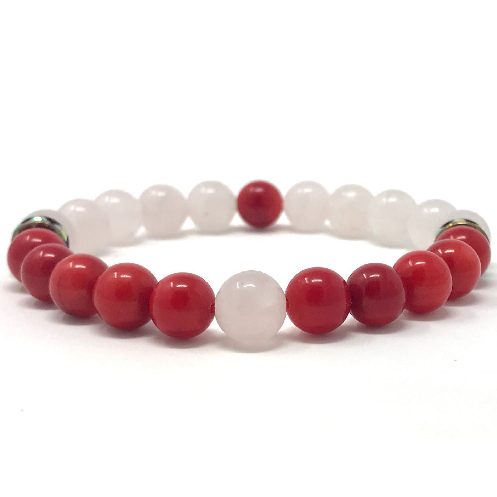 Buy Red quartz  zircon studded silver bracelet Designer Wear  Ensemble