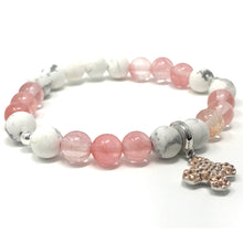 Load image into Gallery viewer, White Howlite &amp; Quartz Fire Cherry