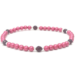 Swarovski Pearls & Garnet beads