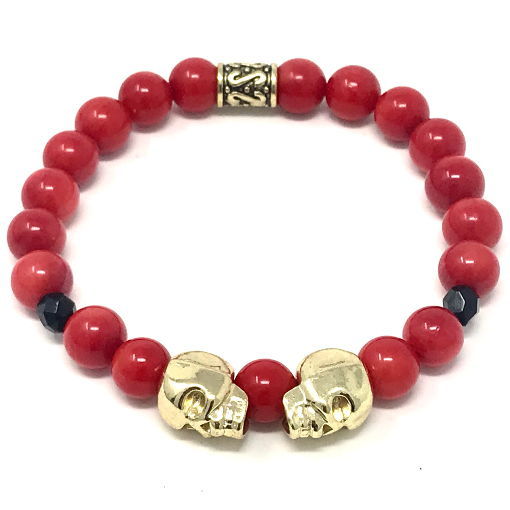 red skull bracelet