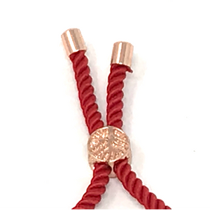 Adjustable red bracelet