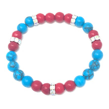 Load image into Gallery viewer, Blue Howlite &amp; Red Magnesite