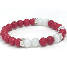 Load image into Gallery viewer, Red Magnesite &amp; White Agate