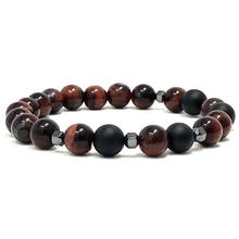 Load image into Gallery viewer, Set Black Onyx &amp; Red Tiger&#39;s Eye