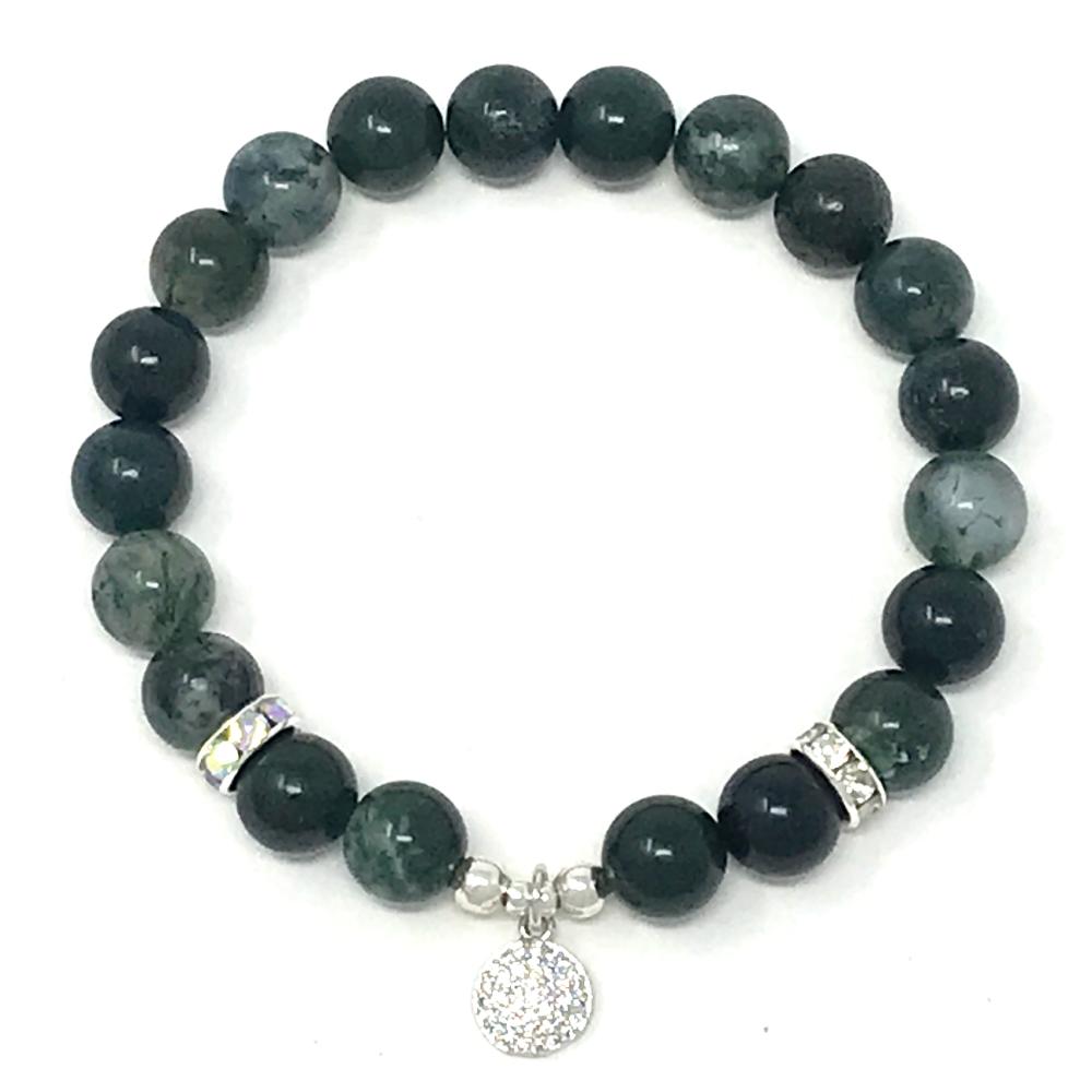 Moss online agate bracelet