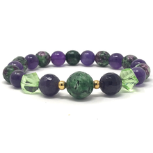 Load image into Gallery viewer, Zoisite, Lepidolite &amp; Amethyst Jewelry set